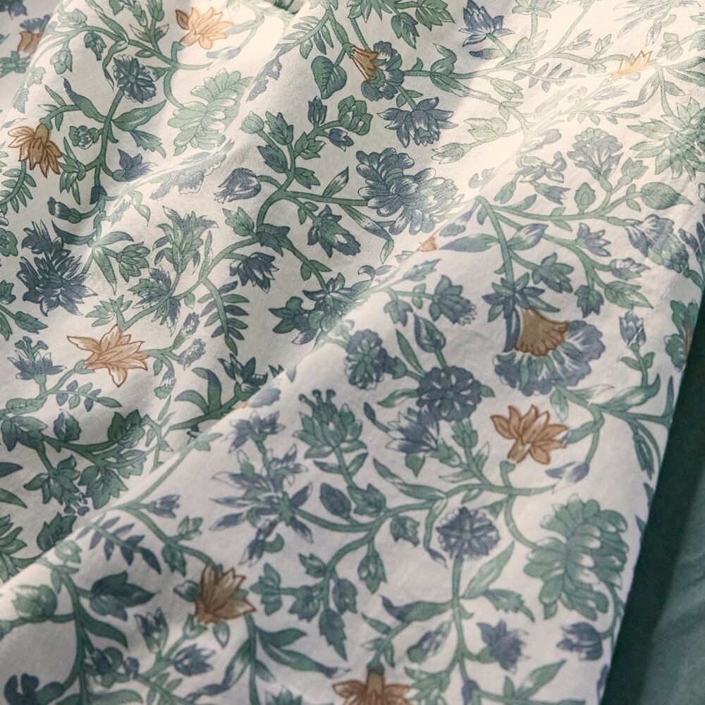 Coyuchi Organic Print Percale Duvet Cover